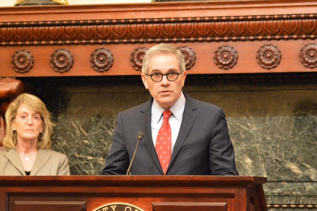 krasner District Attorney Larry Krasner explains how fewer prosecutions mean a smaller prison population, allowing the House of Corrections to be shut down by 2020. (Tom MacDonald, WHYY)