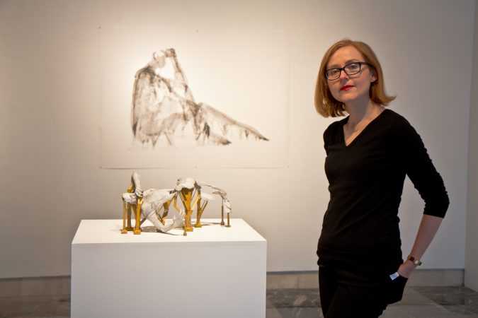 Sophie Kahn is a featured artist of Phantom Limb at the Esther Klein Gallery. (Kimberly Paynter/WHYY)