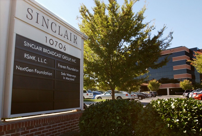 SINCLAIR Sinclair Broadcast Group Inc.'s headquarters stands in Hunt Valley, Md. (AP Photo/ Steve Ruark)