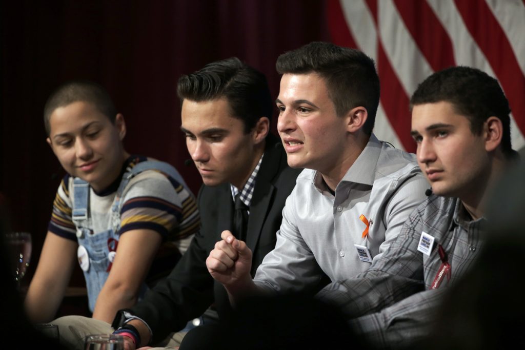 Emma Gonzalez,David Hogg,Cameron Kasky,Alex Wind Emma Gonzalez,David Hogg,Cameron Kasky,Alex Wind