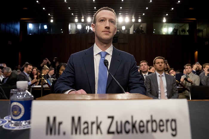 Mark Zuckerberg Facebook CEO Mark Zuckerberg arrives to testify before a joint hearing of the Commerce and Judiciary Committees on Capitol Hill in Washington, Tuesday, April 10, 2018, about the use of Facebook data to target American voters in the 2016 election. (AP Photo/Andrew Harnik)