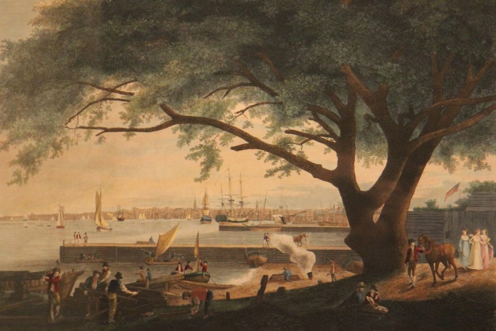 2018 05 01-e lee-library company of philadelphia-william birch exhibit William Birch's paintings capture Philadelphia in the late 18th and early 19th centuries. (Library Company of Philadelphia)