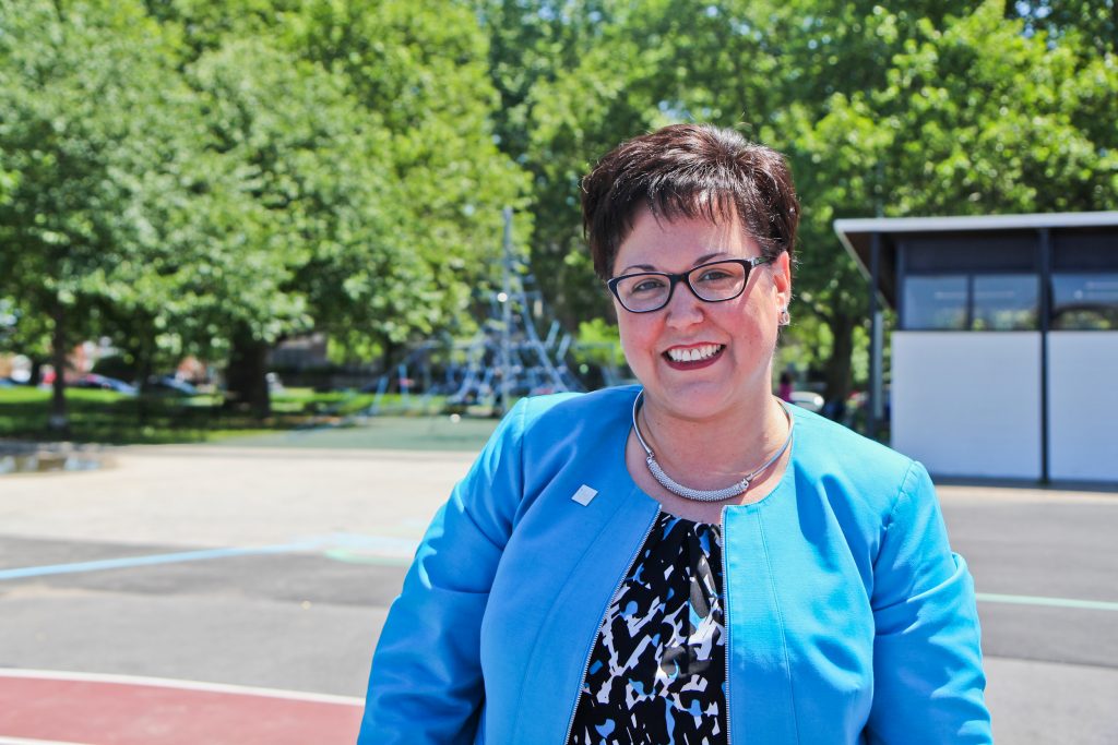 2018 5 22 k paynter smith playground-5 Kathryn Ott Lovell is Commissioner of Philadelphia’s Parks & Recreation. (Kimberly Paynter/WHYY)