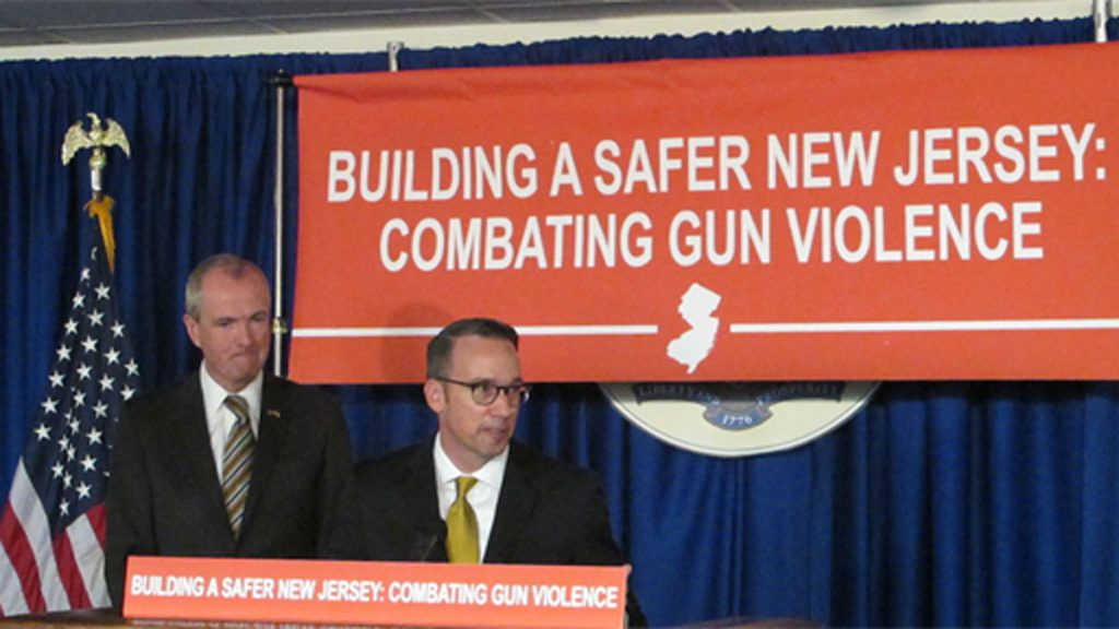 20180507-MurphyandCastner New Jersey Gov. Phil Murphy appoints Bill Castner as his senior adviser on firearms. (Phil Gregory/WHYY)