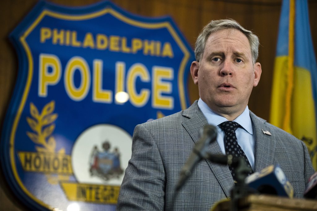 University Student Slain Philadelphia Police Capt. John Ryan speaks with members of the media during a news conference in Philadelphia, Monday, May 7, 2018. Police say there were signs of a struggle inside the ransacked, off-campus apartment where a Temple University student was found shot to death. Officers found Daniel Duignam, a 21-year-old student at Temple's Fox School of Business, shot in the chest, groin and forearm shortly before 10 p.m. Saturday. (AP Photo/Matt Rourke)