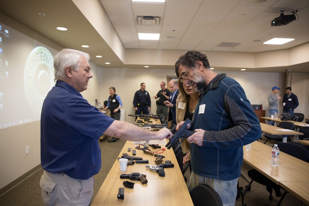 CUSOM emerg med (7) Emergency room doctors from the University of Colorado School of Medicine take part in a new kind of firearm training. (Courtesy of Department of Emergency Medicine, University of Colorado School of Medicine)