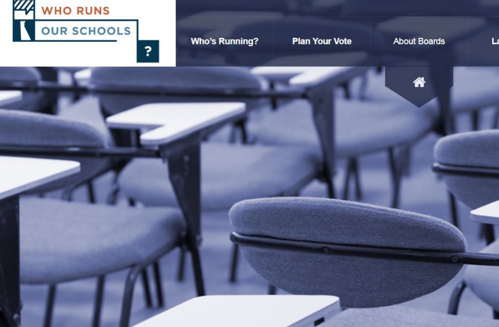 Capture Delaware Campaign for Achievement Now has created a website that educates the public about school board candidates and aims to boost what WHYY found has been absymal turnout for board elections in recent years. (Courtesy of Delaware Campaign for Achievement Now)