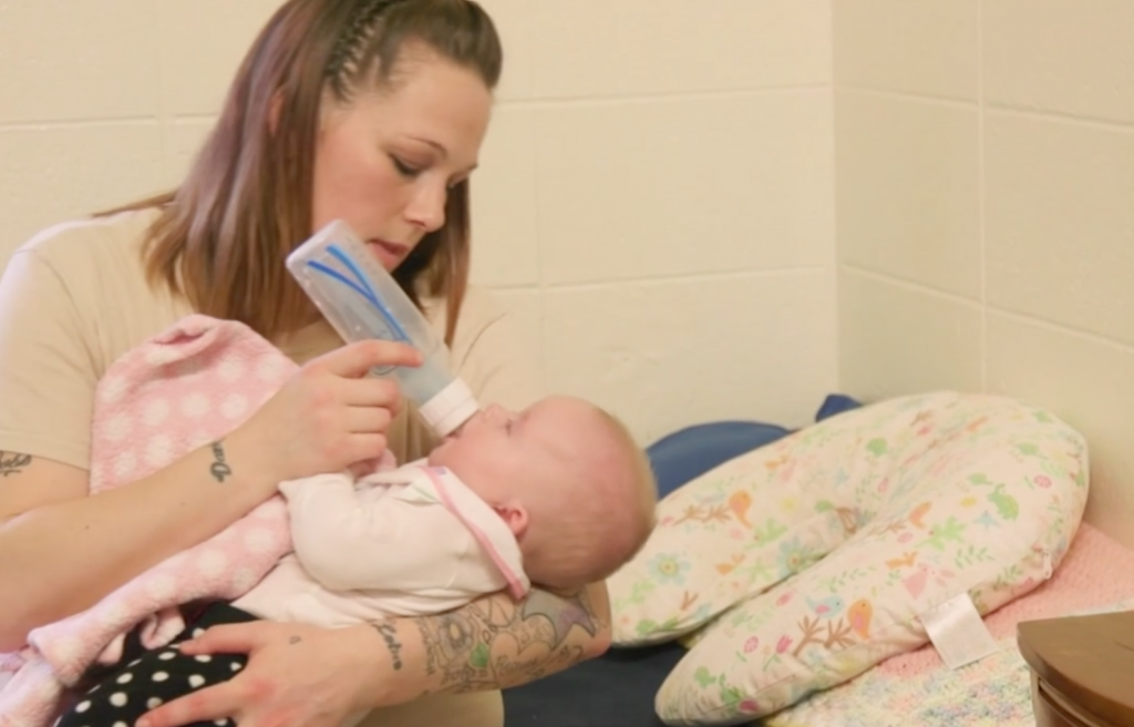 In one Indiana prison, a program allows incarcerated moms to raise their newborns In one Indiana prison, a program allows incarcerated moms to raise their newborns. (PBS)
