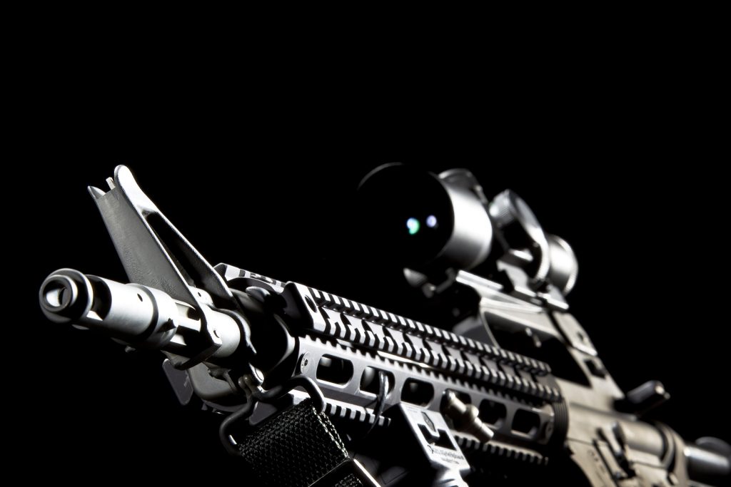 Ar-15 Gun A man who was carrying an AR-15 assault rifle, such as this one, around several neighborhoods in Montgomery County was arrested by Abington police Thursday. Police say they were alerted by family of the unidentified man that he night pose a danger to himself or others. (ActionSports/Bigstock)