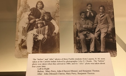 carlisle_indian_industrial_school A Carlisle Historical Society exhibit depicts the