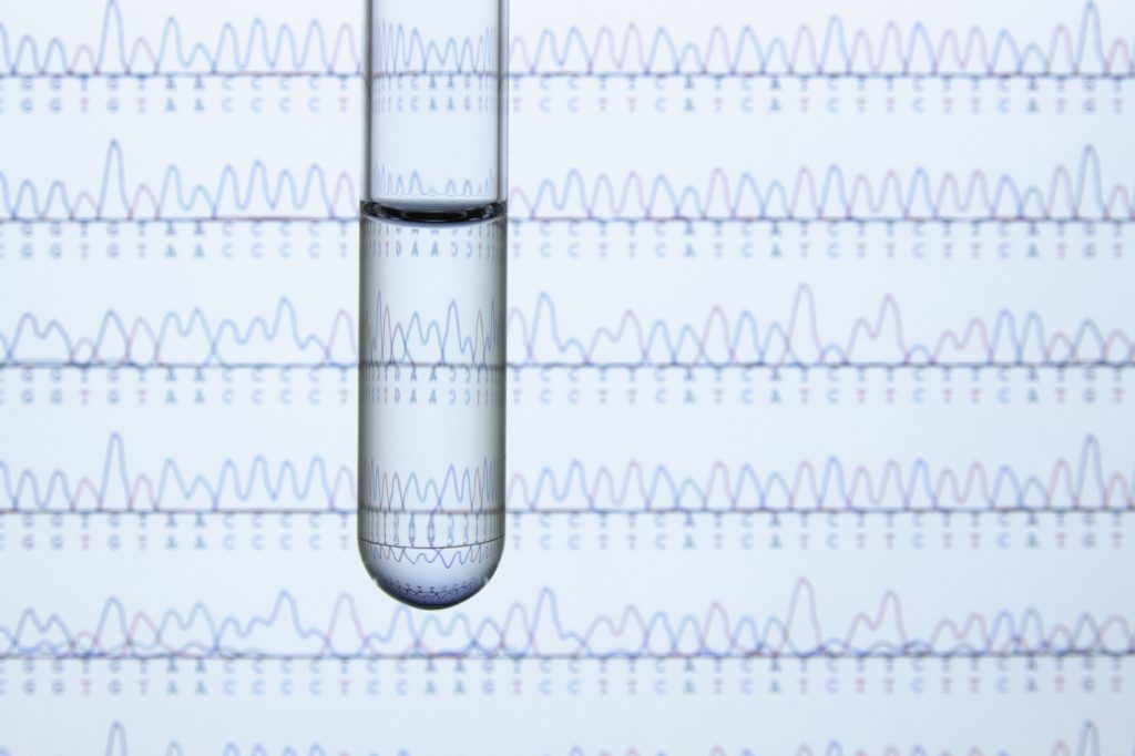 DNA isolated from a small sample of saliva or blood, can now fairly inexpensively yield information about a person’s relative risk of developing dozens of diseases or medical conditions. DNA isolated from a small sample of saliva or blood, can now fairly inexpensively yield information about a person's relative risk of developing dozens of diseases or medical conditions. (GIPhotoStock/Cultura RF/Getty Images)