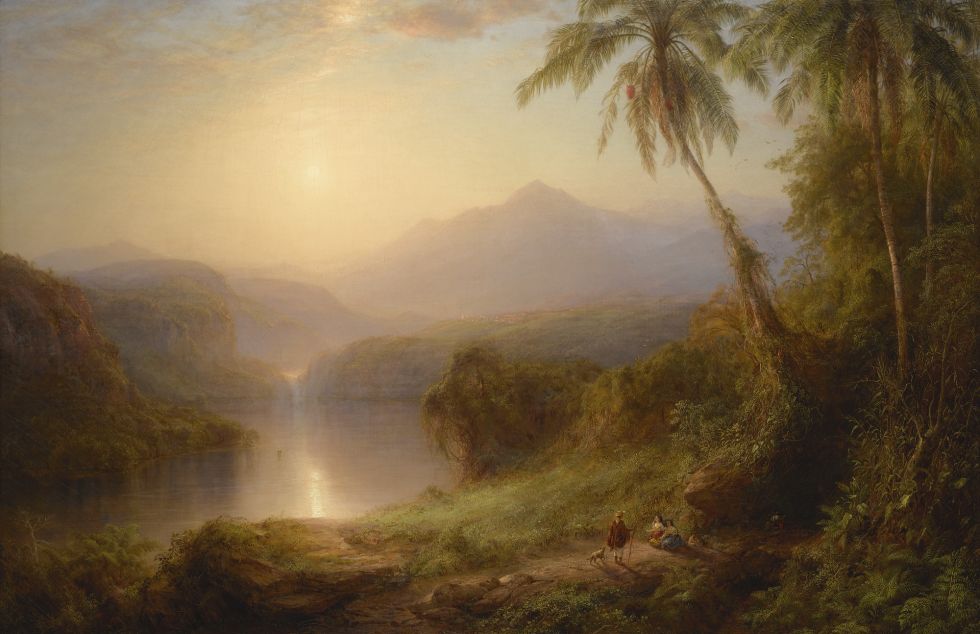 Frederick Edwin Church's Valley of Santa Isabel, New Granada, 1875. (PAFA)