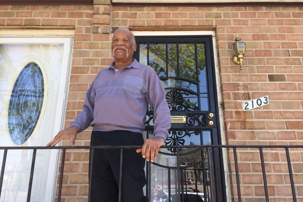 linton-rawls-jaramillo Linton Rawls, 80, lives across the street from the empty lot where Temple wants to build a community center.