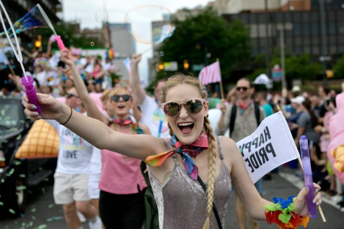 Scene from Philadelphia's 30th annual PrideDay on Sunday, June 10, 2018. (Bastiaan Slabbers for WHYY)