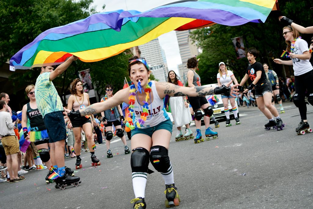 Philly Pride Parade Scene from Philadelphia's 30th annual PrideDay on Sunday, June 10, 2018. (Bastiaan Slabbers for WHYY)