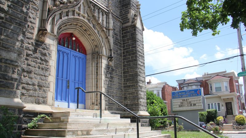 Wharton-Wesley United Methodist Church in Southwest Philadelphia has been selected as a prototype for Infill Philadelphia's Sacred Places/Civic Spaces design challenge. (Emma Lee/WHYY)