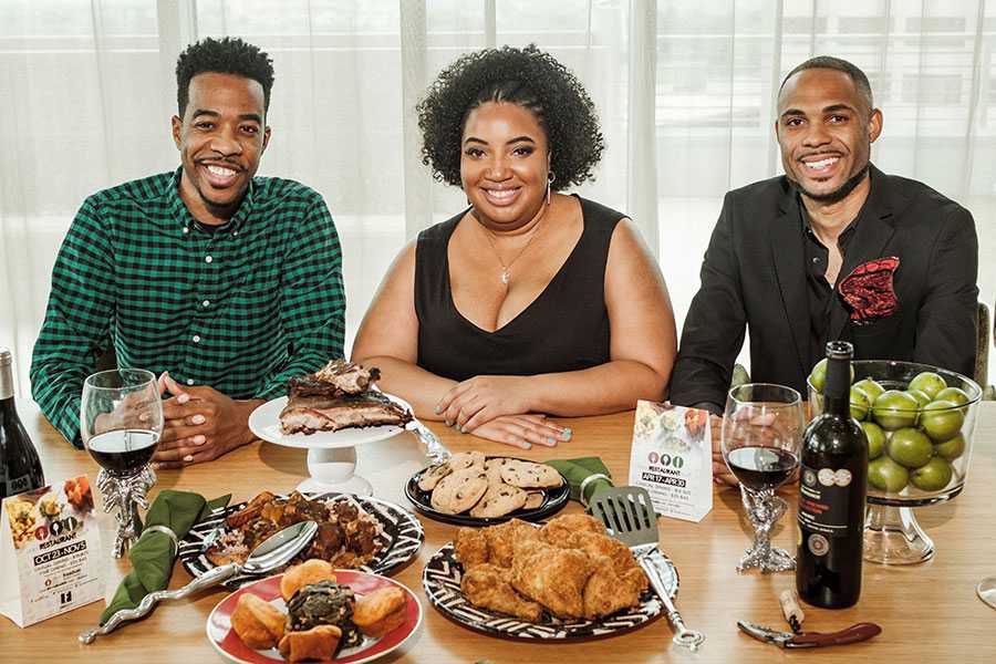 5b19dc284d5f0.image (From left) Derek Robinson, Falayn Ferrell and Warren Luckett make up Black Restaurant Week’s national team. (Provided)