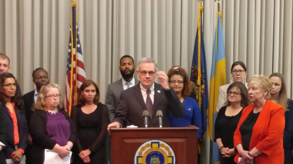 6-27 kras Philadelphia District Attorney Larry Krasner discusses his office's policy on unauthorized immigrants victimized by crime.