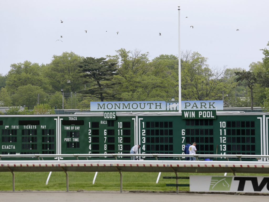 Supreme Court Sports Betting A view of Monmouth Park Racetrack in Oceanport, N.J., Monday, May 14, 2018. The Supreme Court on Monday gave its go-ahead for states to allow gambling on sports across the nation, striking down a federal law that barred betting on football, basketball, baseball and other sports in most states. (AP Photo/Seth Wenig)