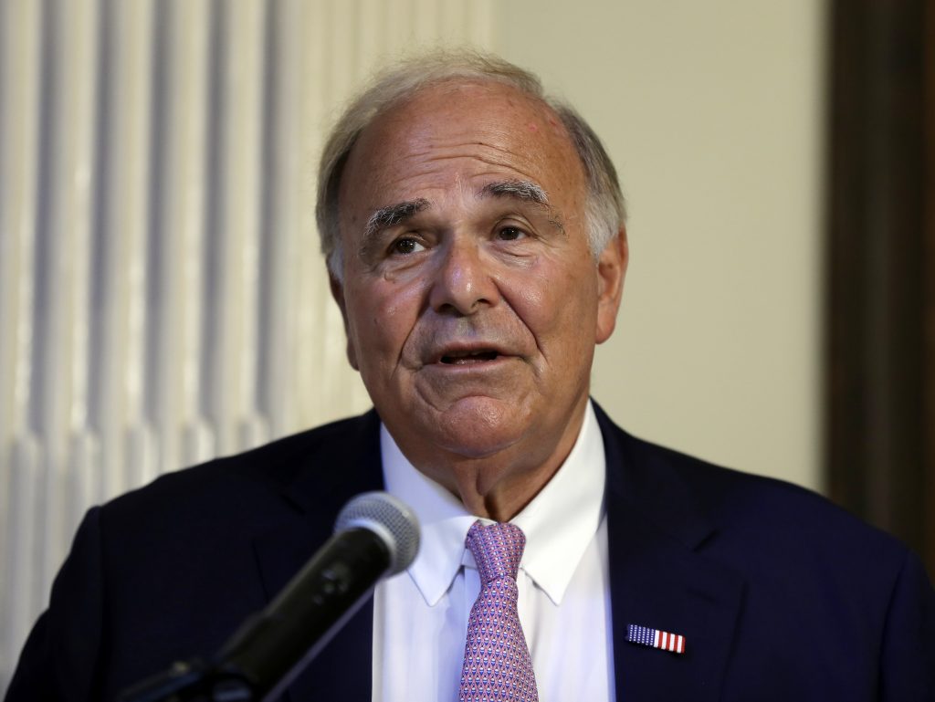 Ed Rendell Former Pennsylvania Gov. Ed Rendell speaks at Pennsylvania Hospital in Philadelphia on Monday June 18, 2018. Rendell said he was diagnosed three-and-a-half years ago with Parkinson's disease. (AP Photo/Matt Rourke)