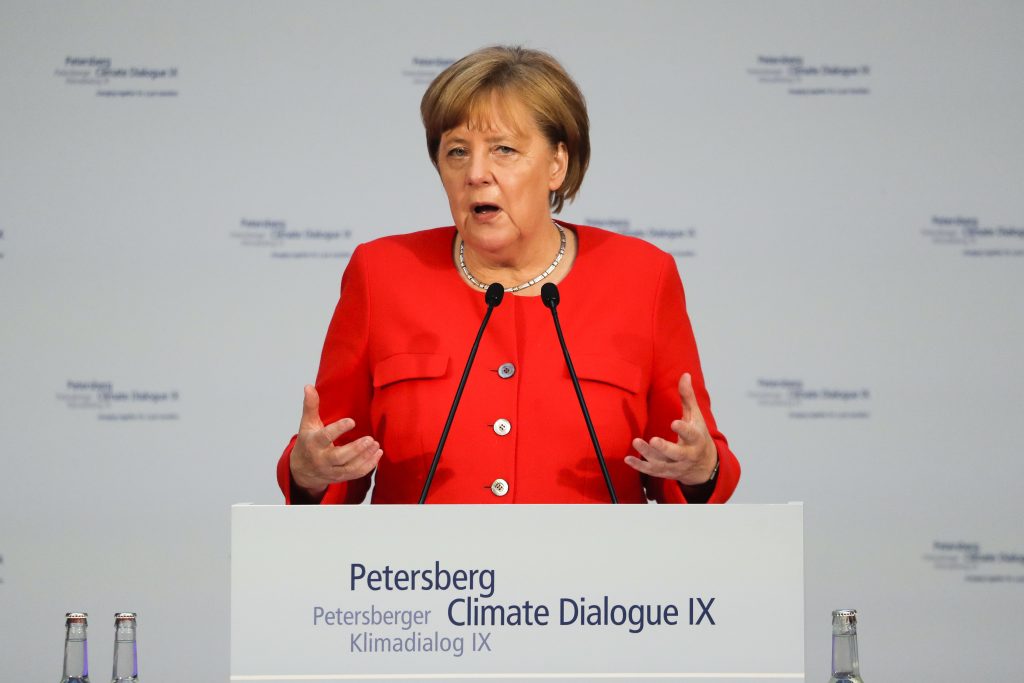Germany Poland Climate German Chancellor Angela Merkel