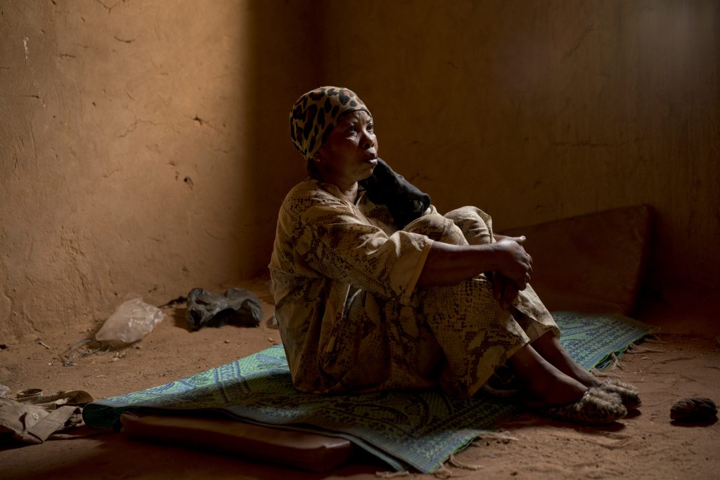 Sahara Walk Or Die Janet Kamara, from Liberia, sits during an interview conducted in an International Organization for Migration transit center in Arlit, Niger on Saturday, June 2, 2018. Kamara was expelled from Algeria, and left stranded in the Sahara while pregnant.