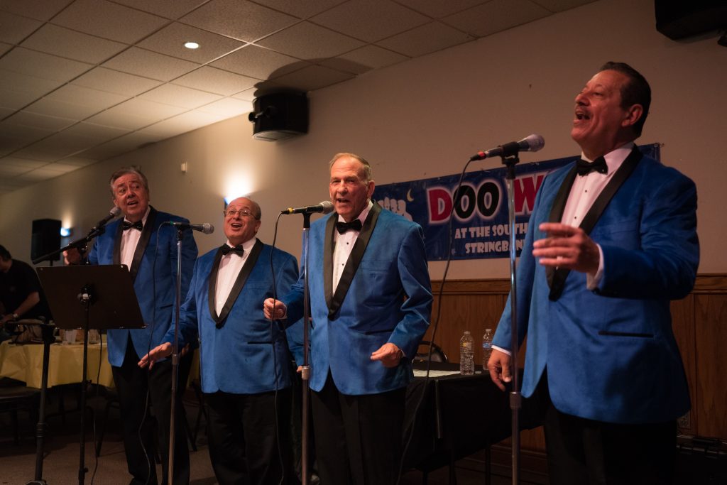 Eastwood_Father’s Day spaghetti dinner at the South Philly String Band Club 004 Blue Velvet performs at the Father's Day spaghetti dinner at the South Philly String Band Club. (Branden Eastwood for WHYY)