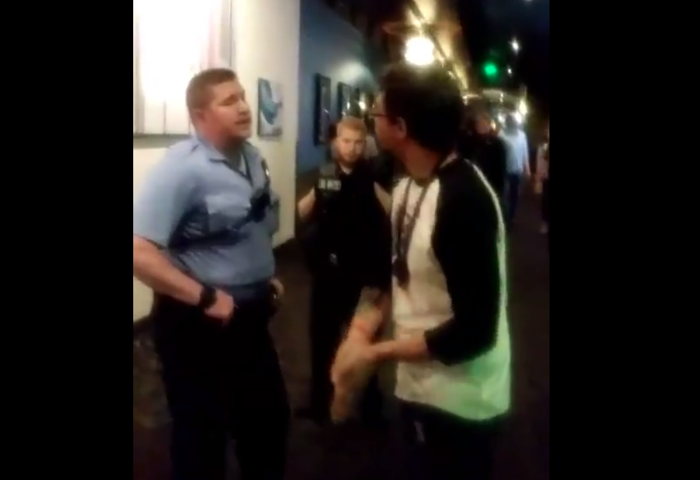 Screen Shot 2018-06-26 at 5.41.20 PM Ashley Jimenez filmed as her husband was speaking to police at the Cinemark theater.