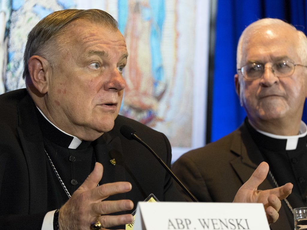 Archbishop Thomas Wenski of Miami, photographed at a news conference in 2015, said the Trump administration’s policy of separating immigrant children from their families “goes against the values of our nation.”