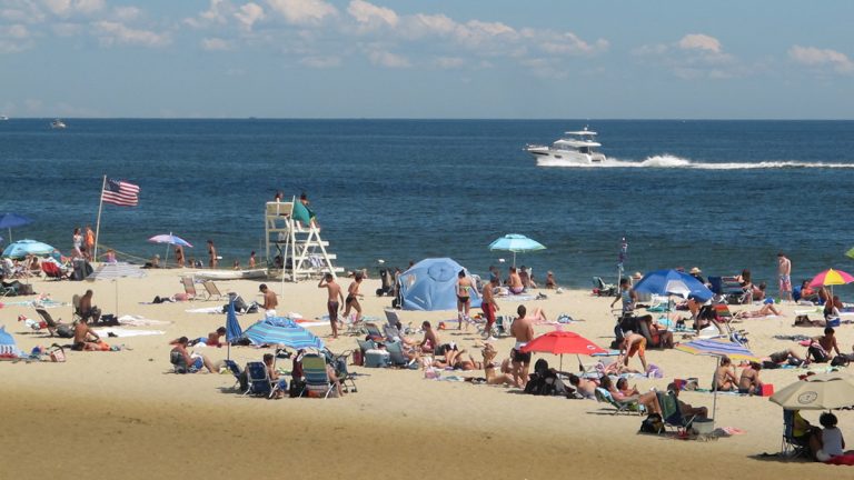 beach-31-768×432 A Long Branch beach in August 2015. (Phil Gregory/WHYY)
