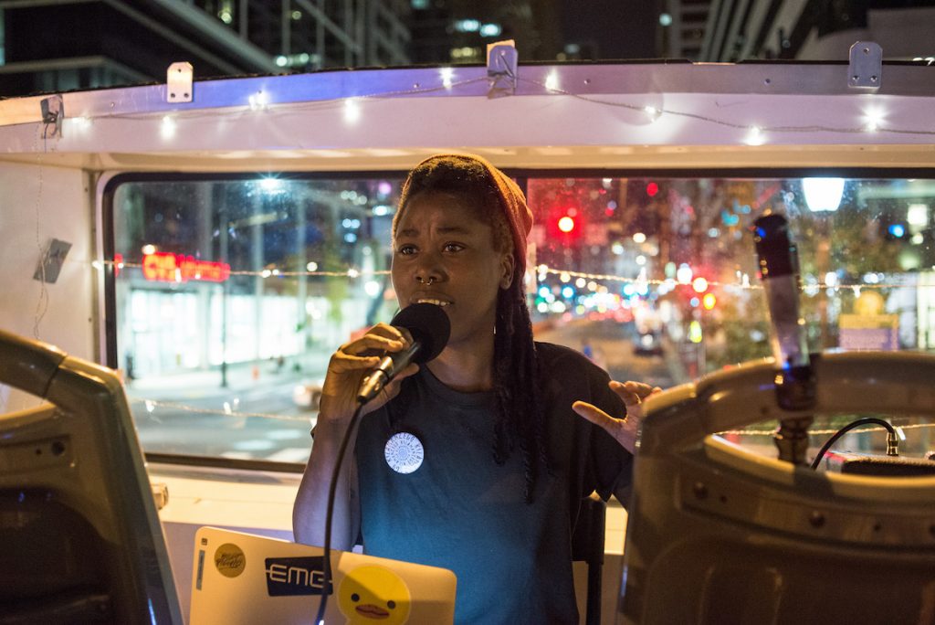 kilamanzego Kilamanzego performs as part of the 2016 Double Decker Music Series, which combines live music with a bus tour of Philadelphia. (Credit: Scott Troyan)