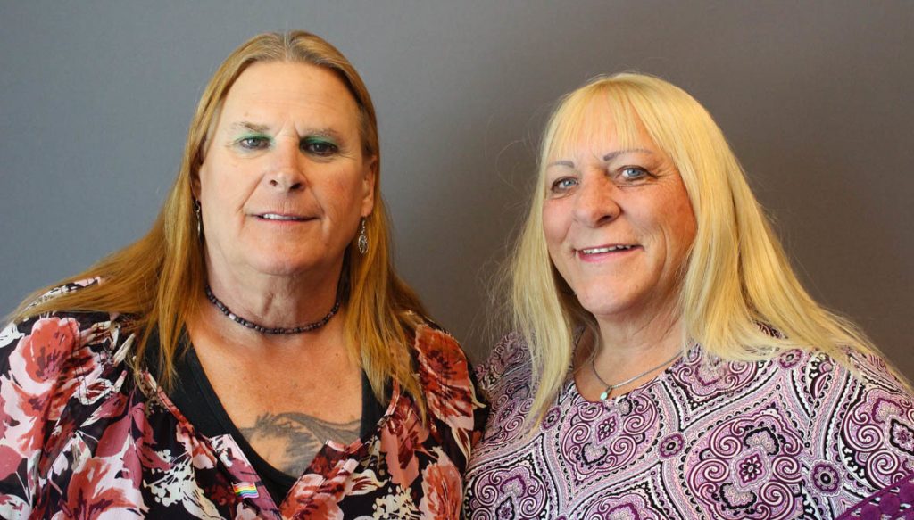Veterans Sue McConnell (left) and Kristyn Weed bonded quickly after meeting at a weekly VA transgender support group. “You’re always there for me,” Weed told McConnell last month at StoryCorps in Tucson, Ariz. “There’s never a doubt or question as to whether you would be or not.” Veterans Sue McConnell (left) and Kristyn Weed bonded quickly after meeting at a weekly VA transgender support group.