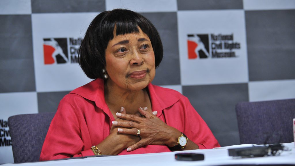 Dorothy Cotton, pictured at a press conference at the National Civil Rights Museum in Memphis, Tenn., was the educational director for the Southern Christian Leadership Conference in the civil rights era. She has died at 88. Dorothy Cotton, who was educational director for the Southern Christian Leadership Conference in the civil rights era, has died at 88. (Dorothy Cotton Institute)