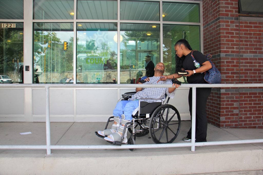 2018 07 17-e lee-philadelphia serenity court-homeless medical respite Serenity Court provides shelter and medical support to homeless men who have been discharged from the hospital but are too sick to go to a shelter.