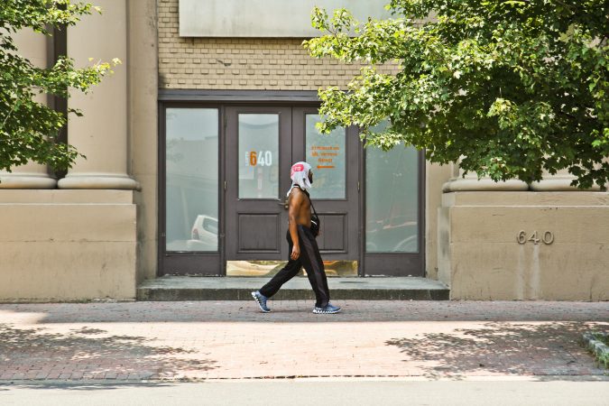 Philadelphia is in the midst of a heat wave with temperatures in the mid- to upper 90s. (Kimberly Paynter/WHYY)