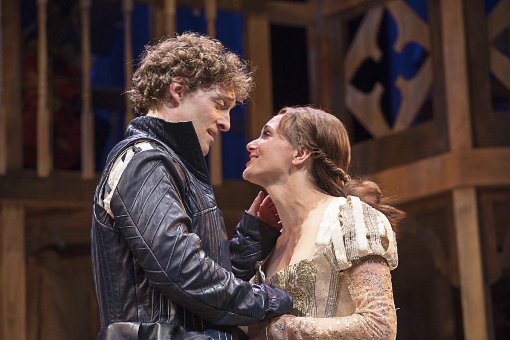 675 Luigi Sottile and Mairin Lee in the Pennsylvania Shakespeare Festival's production of