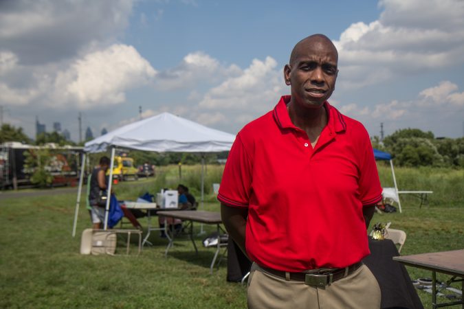 Lawrence Jones, from Southwest Philadelphia, attended the WURD event at Bartram’s Garden. (Kimberly Paynter/WHYY)