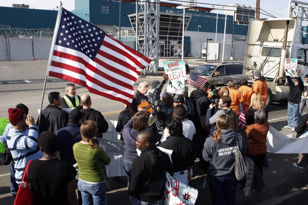 Immigrant Detention Center In 2011, immigration advocates protested outside the Essex County Correctional Facility, which has one of the most lucrative contracts with Immigration and Customs Enforcement in the country. (Mel Evans/AP Photo )
