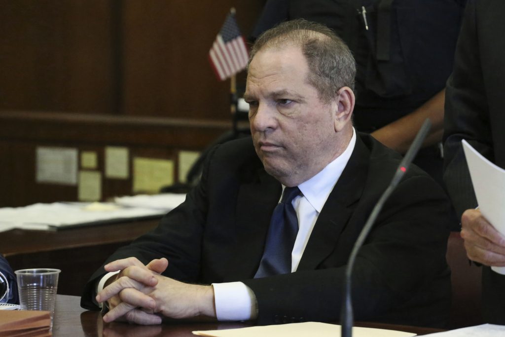 Sexual Misconduct Harvey Weinstein Harvey Weinstein attends his arraignment in court, in New York, Monday, July 9, 2018. Weinstein, who was previously indicted on charges involving two women, was released on bail on Monday while fighting sex crime accusations that now include a third woman. (Jefferson Siegel/The Daily News via AP, Pool)
