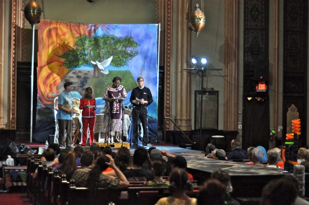 Carnival3 At the Carnival de Resistance at Arch Street United Methodist Church, participants take on environmental and social justice issues from a Christian perspective. (Carnival De Resistance, Tim Nafziger via Flickr/)