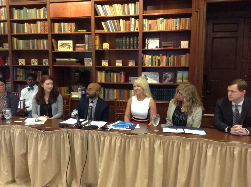 IMG_0668 Delaware's Behavioral Health Consortium announces a partnership with Pew Charitable Trusts to improve access to addiction treatment in the state. (Zoe Read/WHYY)