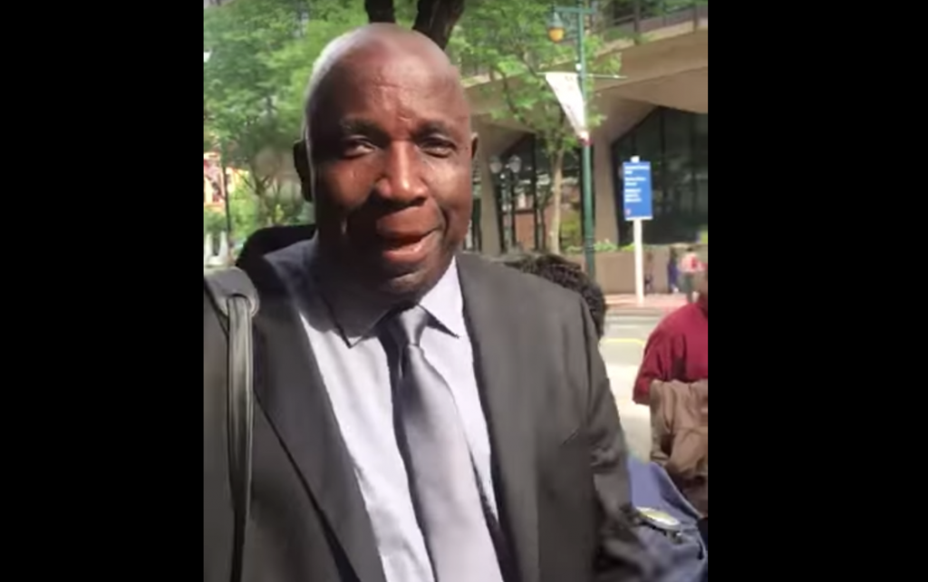 Screen Shot 2018-07-03 at 5.50.34 PM Jucontee Thomas Woewiyu was convicted Tuesday after a three-week trial in Philadelphia.(Frontpageafrica / youtu.be/cct_movK3EQ)