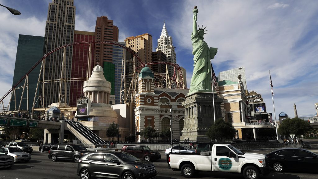 Robert Davidson finished his Las Vegas statue of Lady Liberty in 1996. A federal judge ruled last week that Davidson’s replica was different enough from the original Statue of Liberty to hold a copyright. Robert Davidson finished his Las Vegas statue of Lady Liberty in 1996. A federal judge ruled last week that Davidson's replica was different enough from the original Statue of Liberty to hold a copyright. (John Locher/AP)