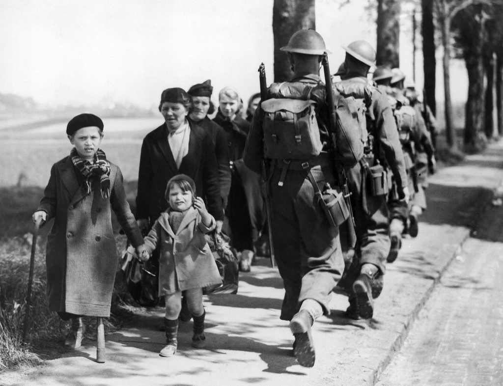 International law on refugees has its roots in the massive displacement that occurred in Europe during World War II. Above: Belgian refugees fleeing after the German invasion of their country in 1940. International law on refugees has its roots in the massive displacement that occurred in Europe during World War II. (Above) Belgian refugees fleeing after the German invasion of their country in 1940. (AP)