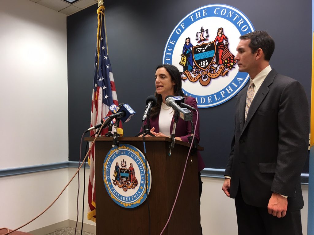 city-controller-rebecca-rhynhart-announces-an-audit-of-the-ppa-as-pa-auditor-general-eugene-depasquale-looks-on.original City Controller Rebecca Rhynhart announces an audit of the PPA as Pa. Auditor General Eugene DePasquale looks on