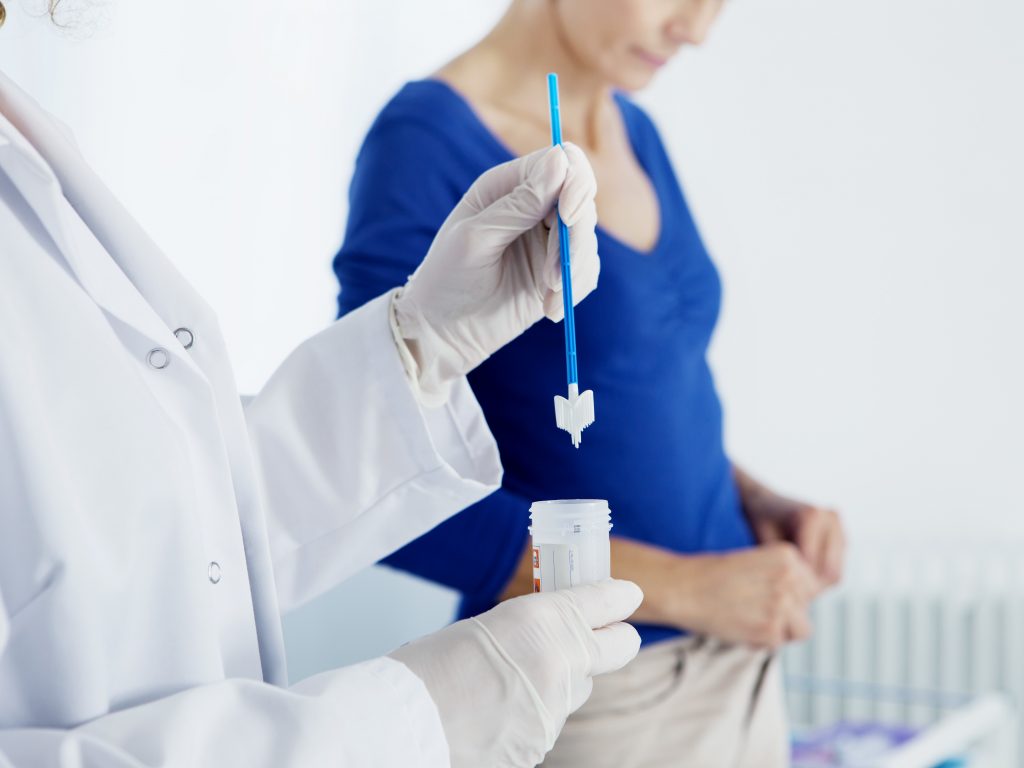 Vaginal smear test at the gynecologist’s office. Vaginal smear test at the gynecologist's office. (BSIP/UIG via Getty Images)