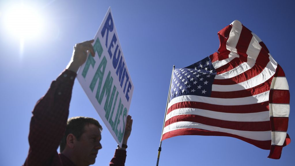 Demonstrators gathered last month outside a detention facility near El Paso, Texas, to protest the Trump administration’s “zero-tolerance” immigration policy. Demonstrators gathered last month outside a detention facility near El Paso, Texas, to protest the Trump administration's