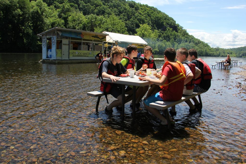 Located in a remote spot on the Delaware River tubing route, the Famouse River Hot Dog Man is the only game in town for tubers, whose lazy journeys can last four to six hours.