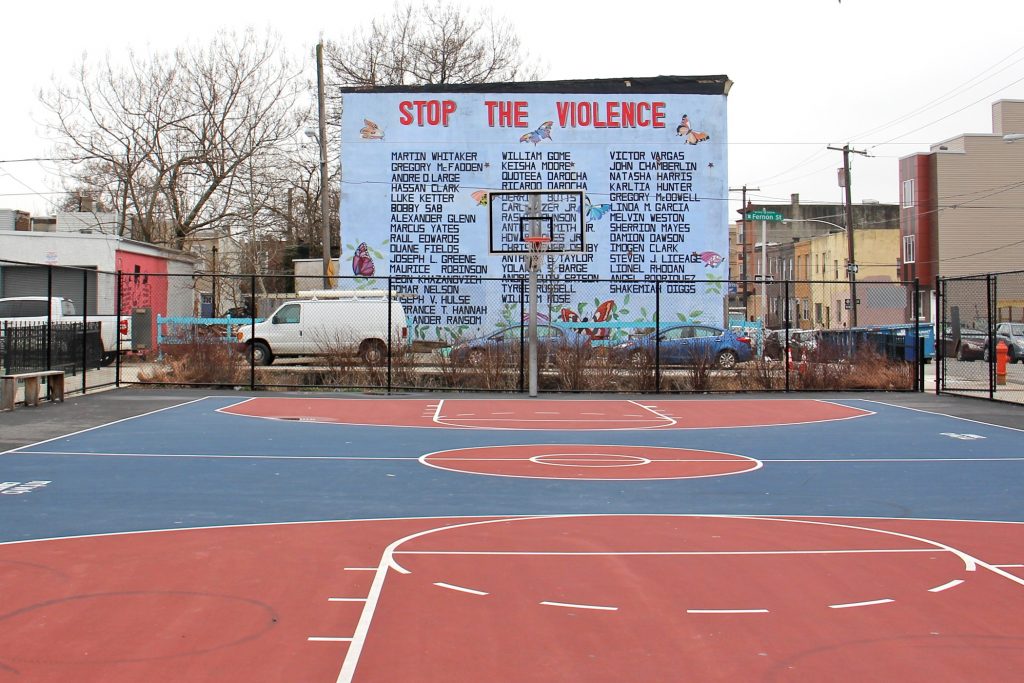 2018 02 24-e lee-philadelphia point breeze ralph brooks park-gentrification A February, 2018 photo of the