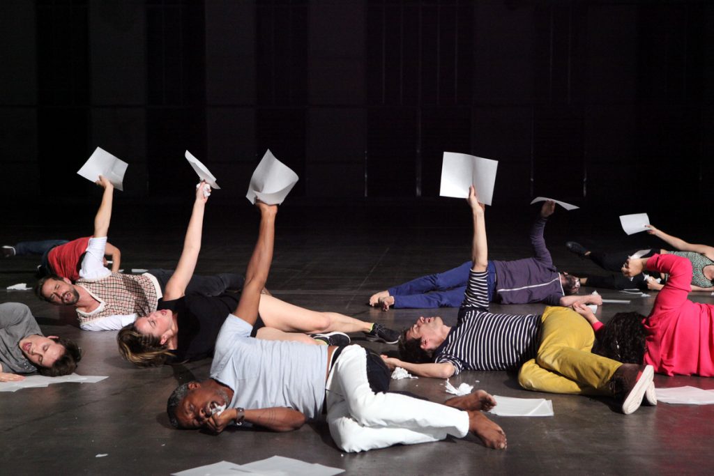 675 The ensemble in French choreographer Boris Charmatz's